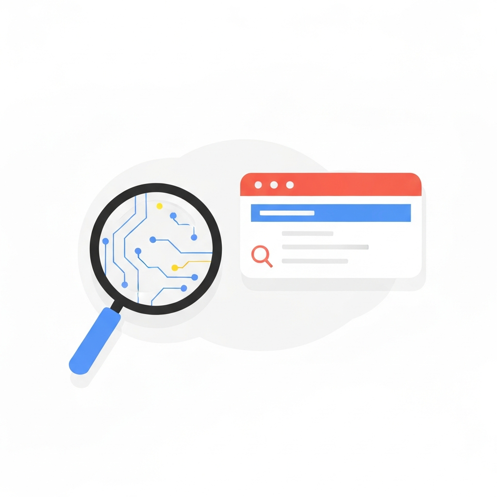 谷歌 AI SEO:優化內容,在 Google AI 摘要中脫穎而出 1 簡約風格圖示,代表 Google AI 搜尋摘要