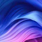 Purple and blue waves abstract background